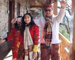 He loves travelling and often goes out with his family.